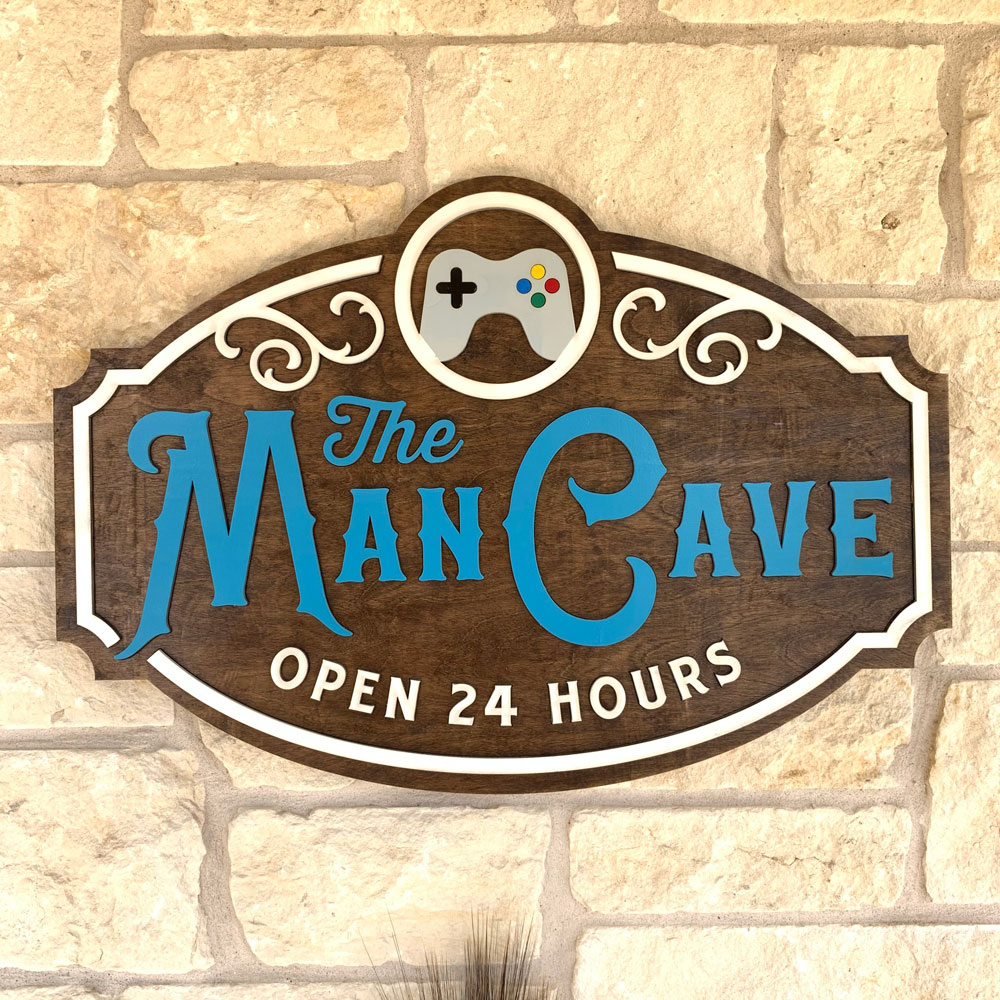 The Man Cave – Nerdy Neighbor Designs